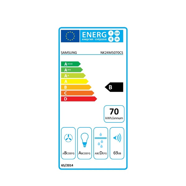 Samsung NK24M5070CS/ÚR beépíthető kürtős páraelszívó
