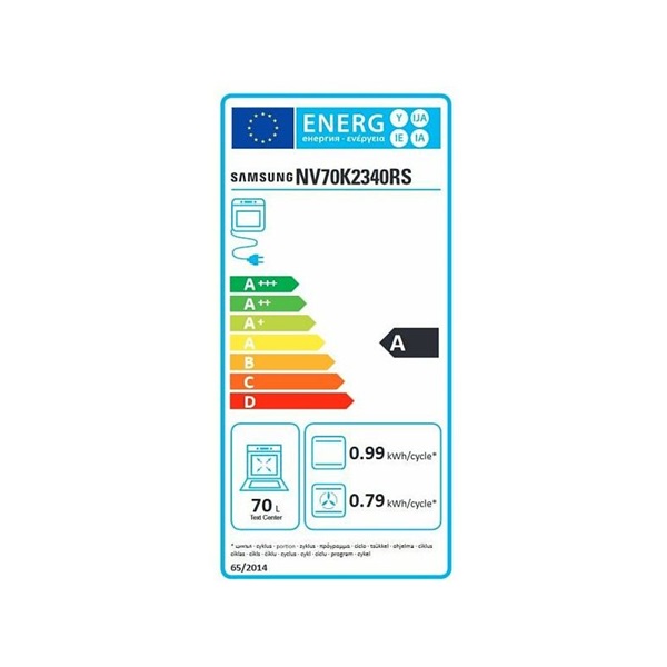 Samsung NV70K2340RS/EO inox beépíthető sütő