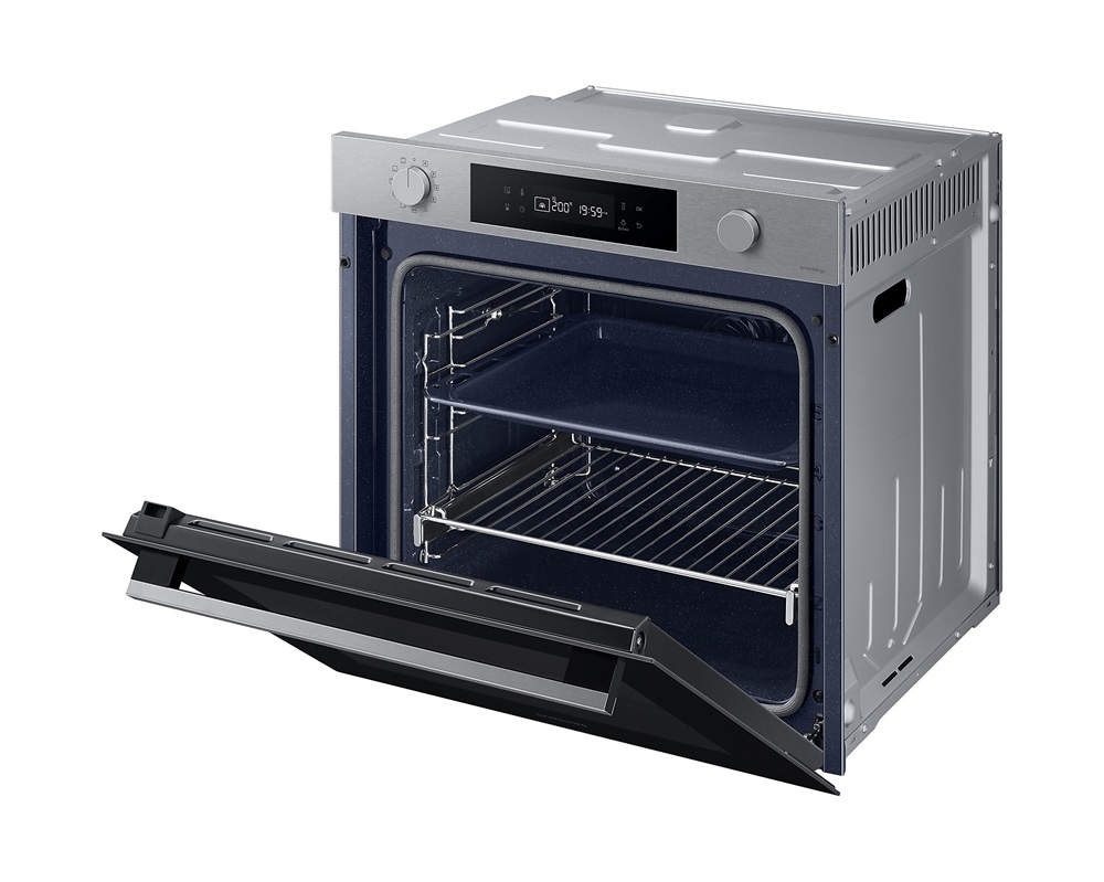 Samsung NV7B41301AS/U3 inox, beépíthető, sütőtér: 76L, grill, légkeverés, pirolitikus, sütő