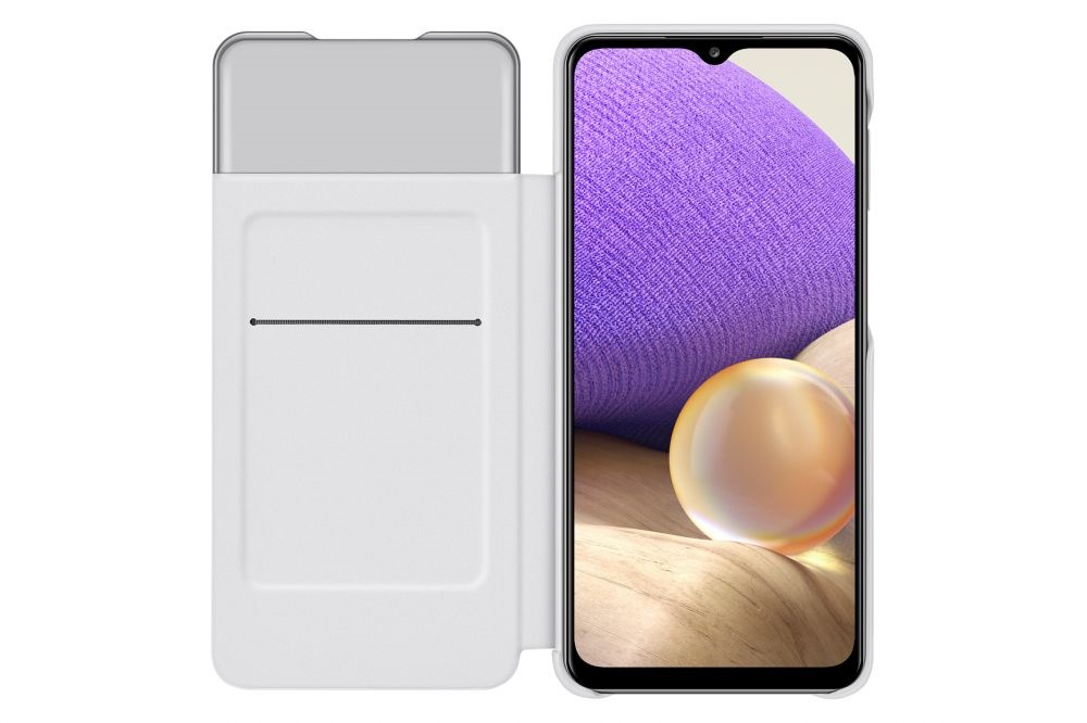 Samsung OSAM-EF-EA326PWEG Galaxy A32 S View fehér oldalra nyíló tok