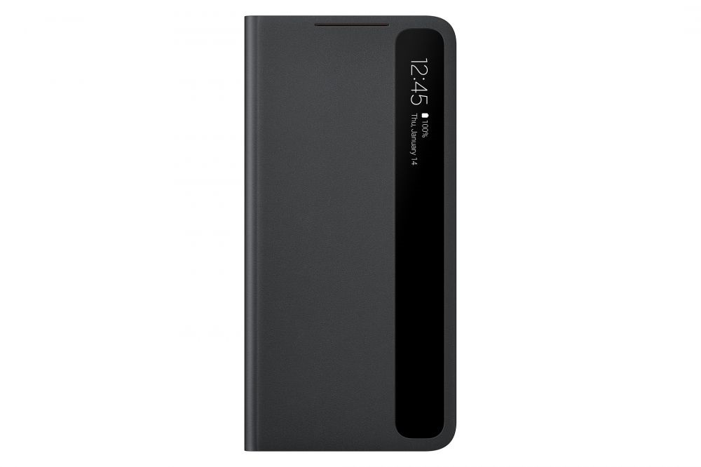 Samsung OSAM-EF-ZG996CBEG Galaxy S21 Plus Smart clear view fekete oldalra nyíló tok