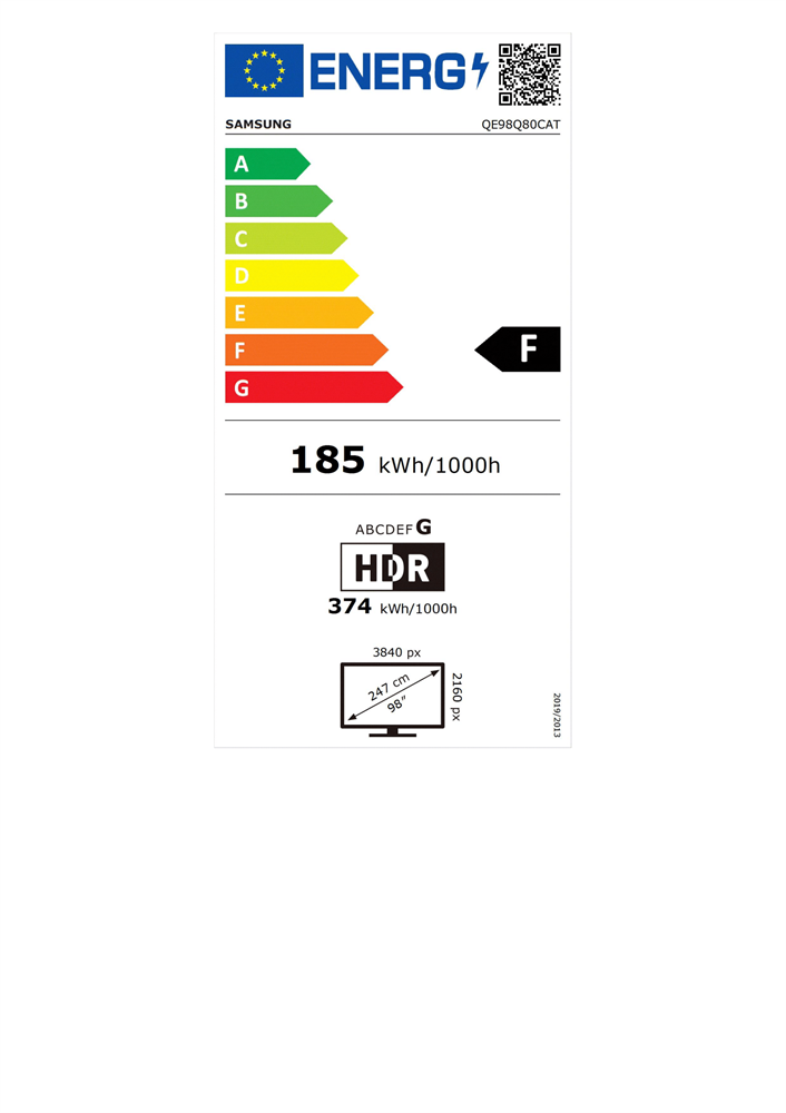 Samsung 98" QE98Q80CATXXH 4K UHD Smart TV
