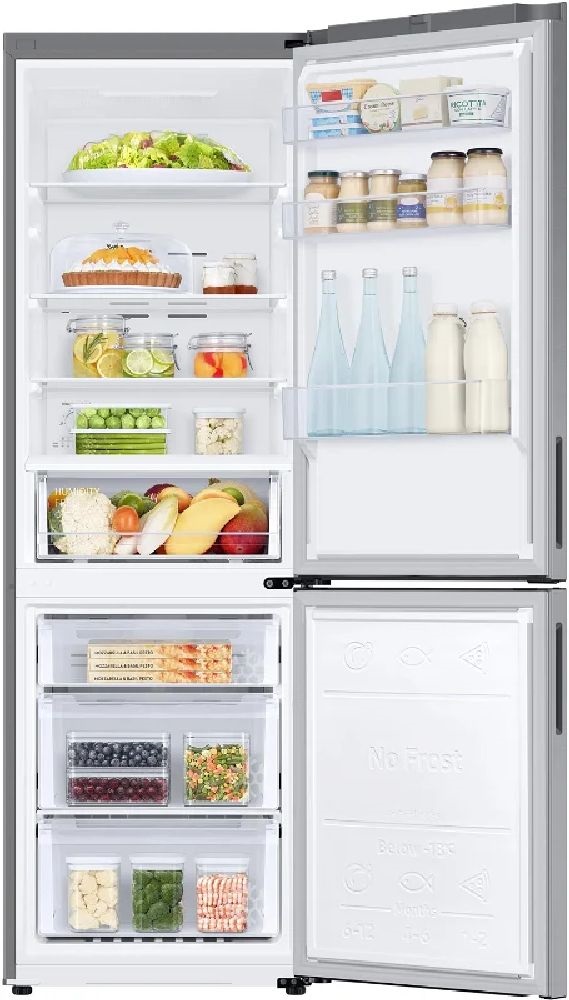 Samsung RB33B610ESA/EF inox, alulfagyasztós, Hűtő:230L, Fagyasztó:114L, hűtőszekrény
