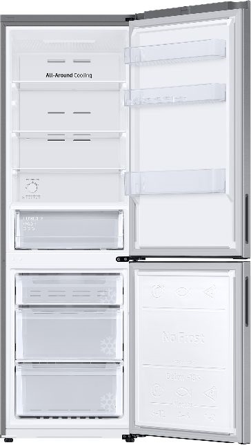 Samsung RB33B610FSA/EF grafit, alulfagyasztós, Hűtő:230L, Fagyasztó:114L, hűtőszekrény