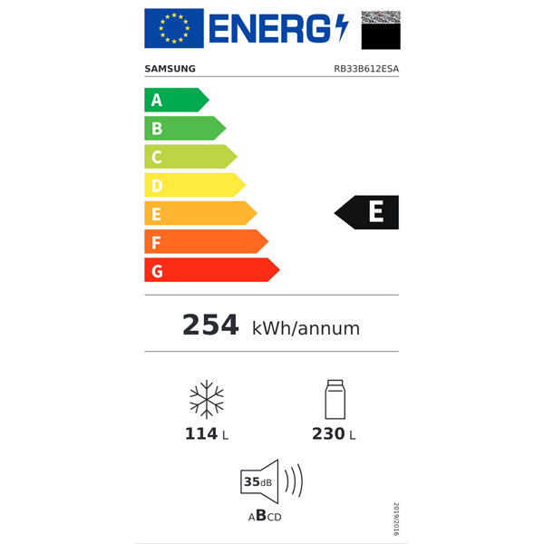 Samsung RB33B612ESA/EF fémes grafit, alulfagyasztós, Hűtő:230L, Fagyasztó:114L, hűtőszekrény (Újszerű)