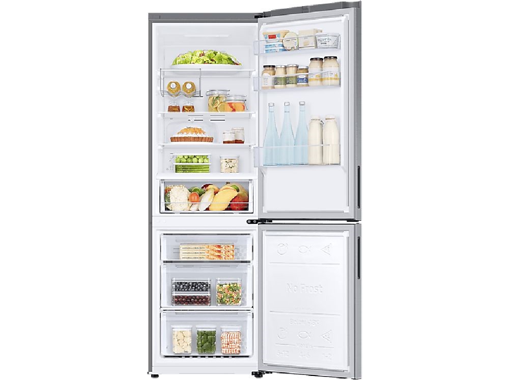 Samsung RB33B612ESA/EF inox, alulfagyasztós, Hűtő:230L, Fagyasztó:114L, hűtőszekrény