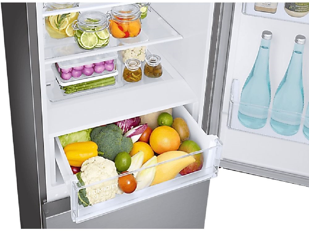 Samsung RB33B612ESA/EF inox, alulfagyasztós, Hűtő:230L, Fagyasztó:114L, hűtőszekrény