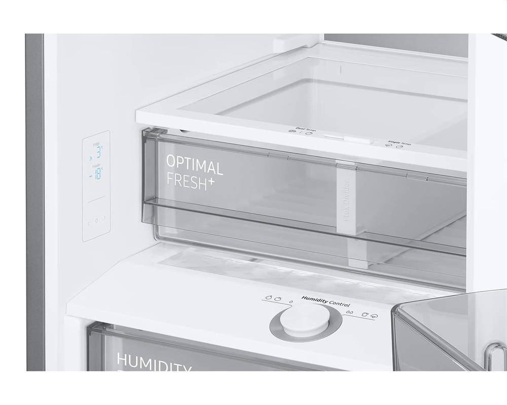 Samsung RB34A7B5DAP/EF fehér, alulfagyasztós, Hűtő:230L, Fagyasztó:114L, hűtőszekrény
