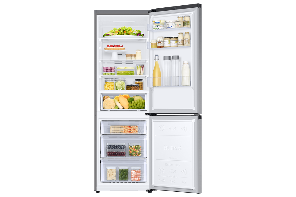 Samsung RB34C600CSA/EF grafit, alulfagyasztós, Hűtő:230L, Fagyasztó:114L, hűtőszekrény