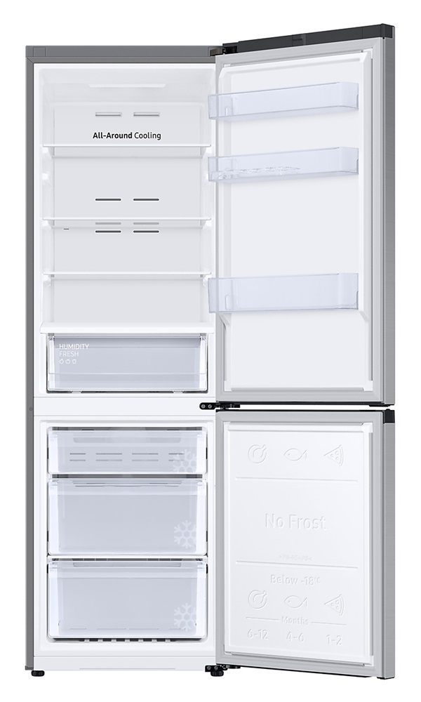 Samsung RB34C600CSA/EF grafit, alulfagyasztós, Hűtő:230L, Fagyasztó:114L, hűtőszekrény