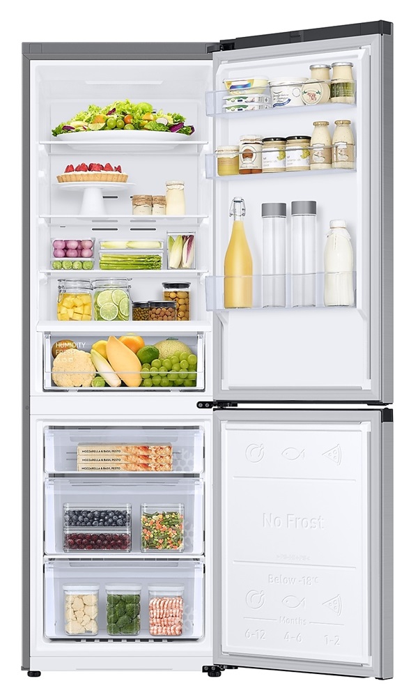 Samsung RB34C600CSA/EF grafit, alulfagyasztós, Hűtő:230L, Fagyasztó:114L, hűtőszekrény