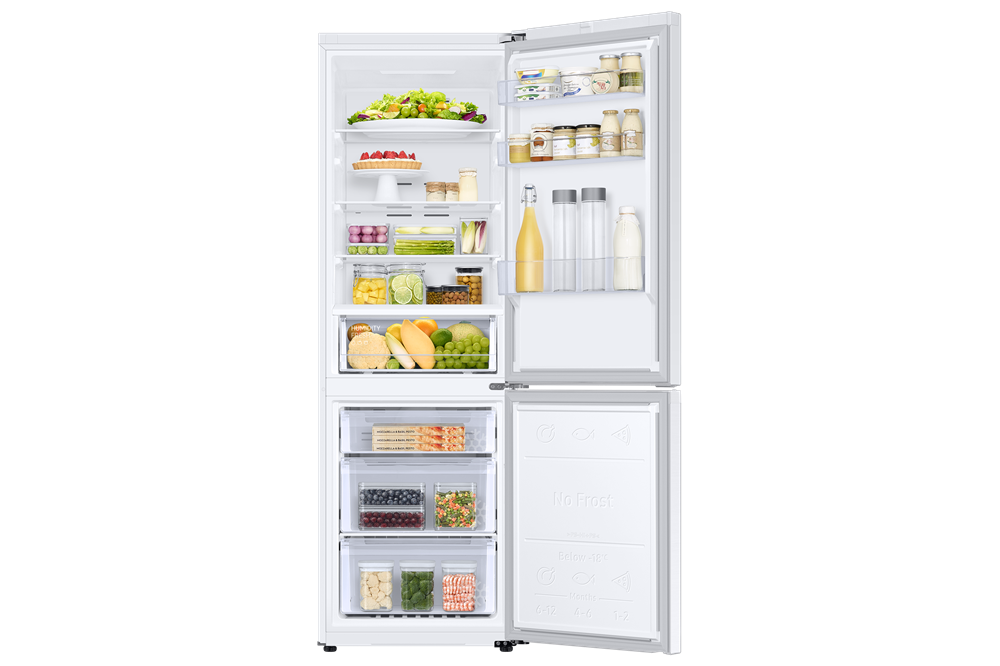 Samsung RB34C600CWW/EF fehér, alulfagyasztós, Hűtő:230L, Fagyasztó:114L, hűtőszekrény