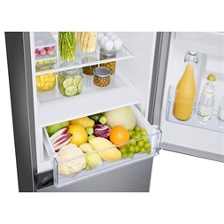 Samsung RB34C632DSA/EF inox, alulfagyasztós, Hűtő:227L, Fagyasztó:114L, hűtőszekrény (Újszerű)