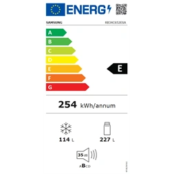 Samsung RB34C652ESA/EF, alulfagyasztós, Hűtő:227L, Fagyasztó:114L, No frost hűtőszekrény