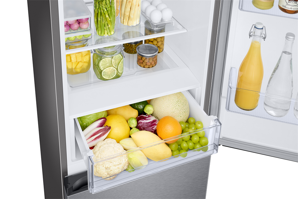 Samsung RB34C670DSA/EF inox, alulfagyasztós, Hűtő:230L, Fagyasztó:114L, hűtőszekrény