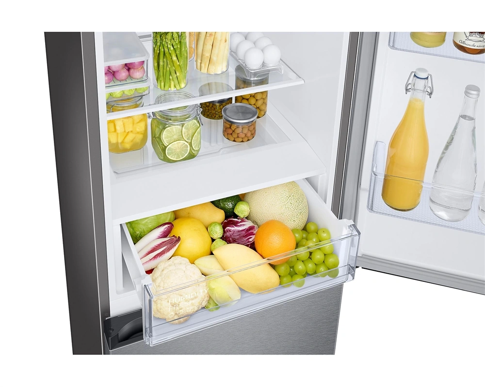 Samsung RB34C670DSA/EF inox, alulfagyasztós, Hűtő:230L, Fagyasztó:114L, hűtőszekrény (Használt - A)