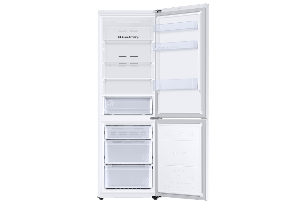 Samsung RB34C670DWW/EF fehér, alulfagyasztós, Hűtő:230L, Fagyasztó:114L, hűtőszekrény