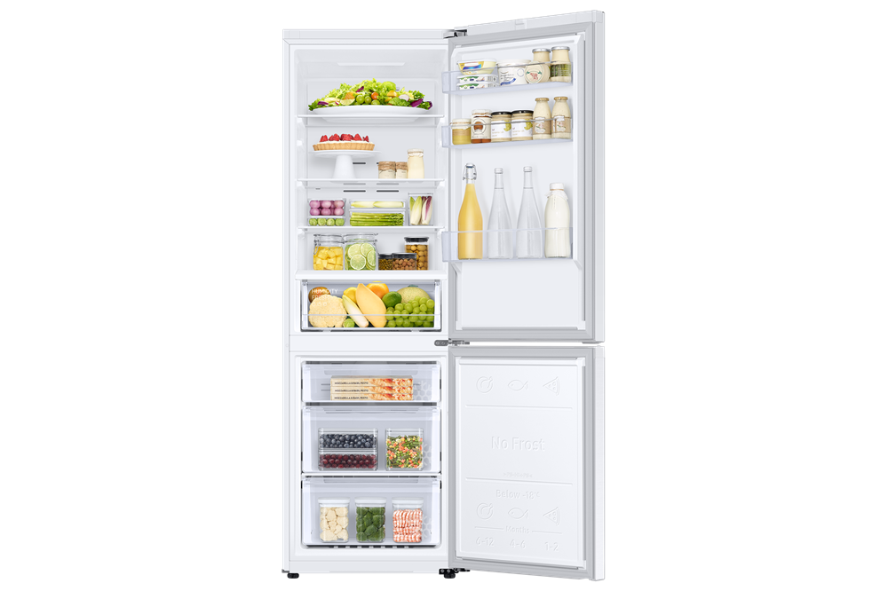 Samsung RB34C670DWW/EF fehér, alulfagyasztós, Hűtő:230L, Fagyasztó:114L, hűtőszekrény