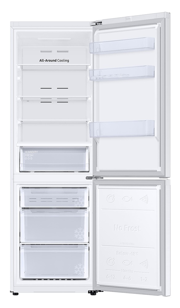 Samsung RB34C670DWW/EF fehér, alulfagyasztós, Hűtő:230L, Fagyasztó:114L, hűtőszekrény