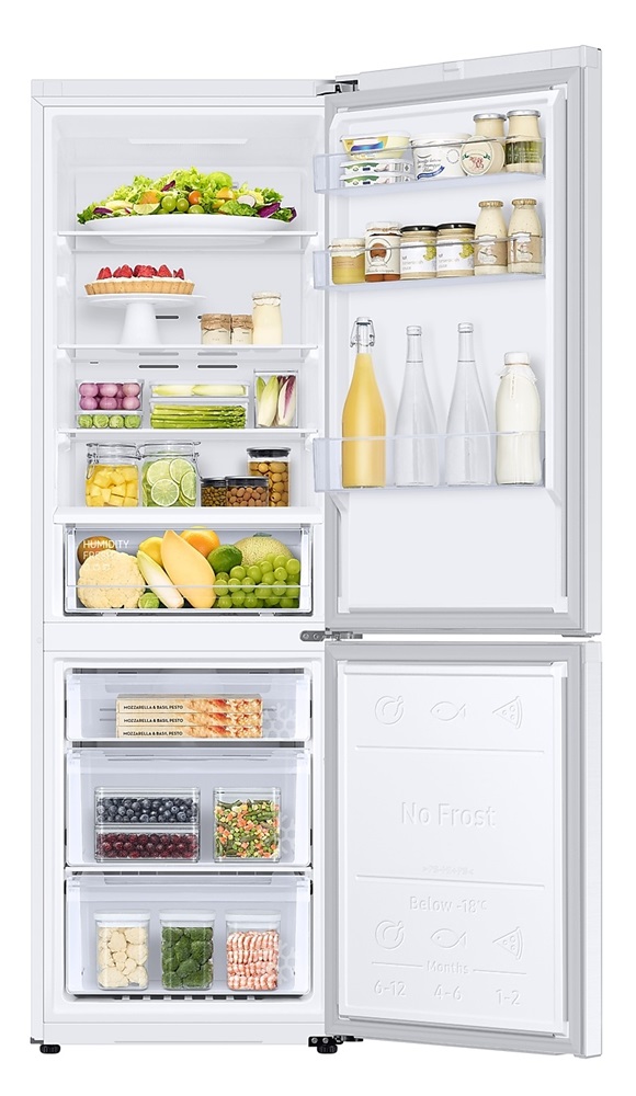 Samsung RB34C670DWW/EF fehér, alulfagyasztós, Hűtő:230L, Fagyasztó:114L, hűtőszekrény
