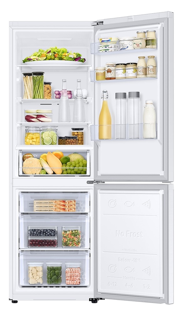 Samsung RB34C671DWW/EF fehér, alulfagyasztós, Hűtő:230L, Fagyasztó:114L, hűtőszekrény