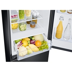 Samsung RB34C672DBN/EF fekete, alulfagyasztós, Hűtő:230L, Fagyasztó:114L, hűtőszekrény (Használt - B)