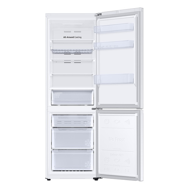 Samsung RB34C672DWW/EF fehér, alulfagyasztós, Hűtő:230L, Fagyasztó:114L, hűtőszekrény (Újszerű)