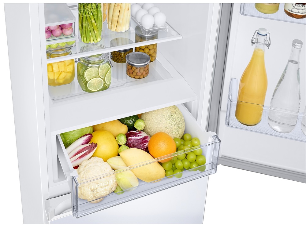 Samsung RB34C672DWW/EF fehér, alulfagyasztós, Hűtő:230L, Fagyasztó:114L, hűtőszekrény
