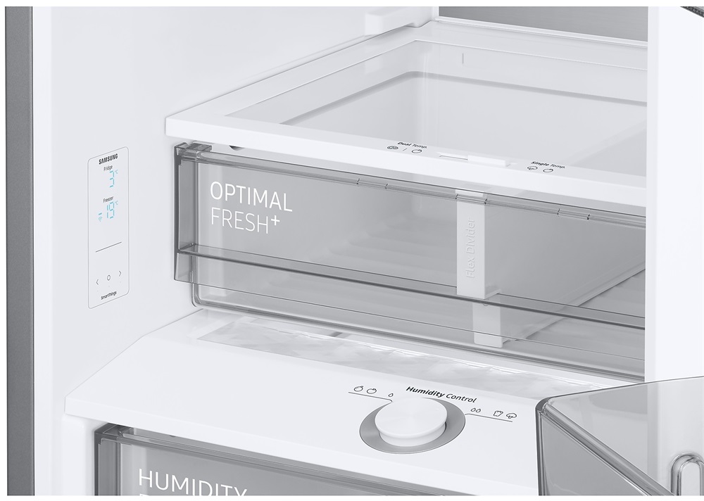 Samsung RB34C7B5D22/EF fekete, alulfagyasztós, Hűtő:230L, Fagyasztó:114L, hűtőszekrény