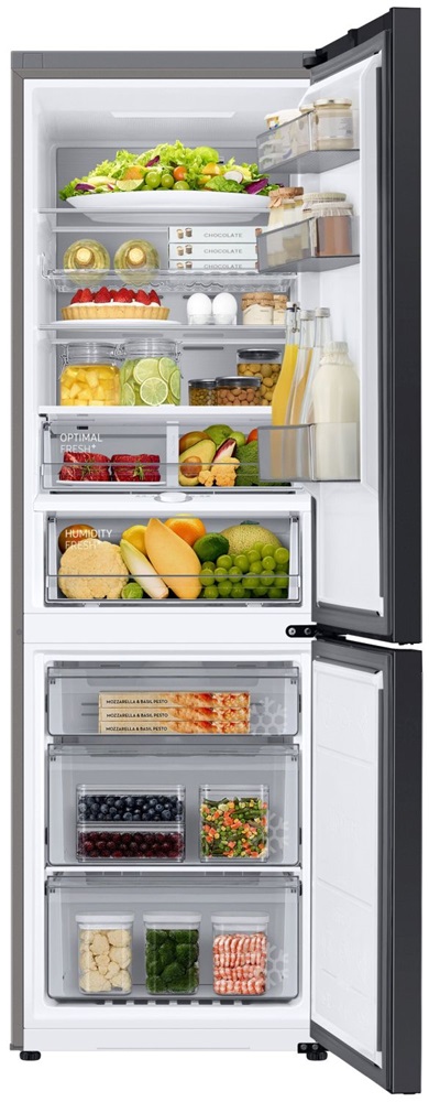 Samsung RB34C7B5D22/EF fekete, alulfagyasztós, Hűtő:230L, Fagyasztó:114L, hűtőszekrény (Újszerű)
