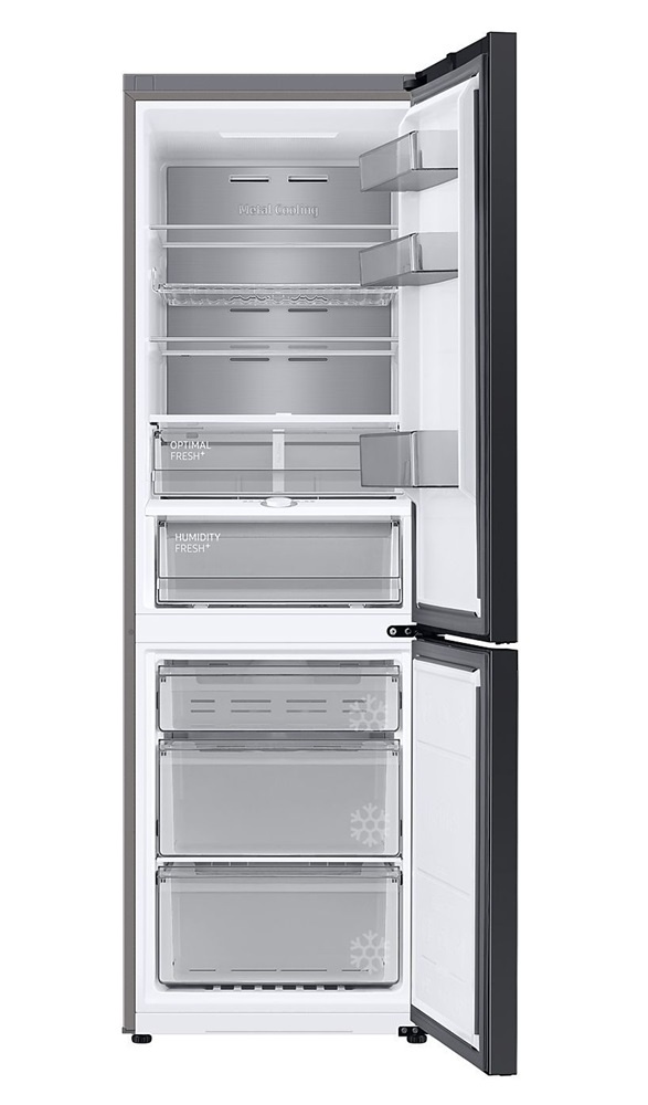 Samsung RB34C7B5D22/EF fekete, alulfagyasztós, Hűtő:230L, Fagyasztó:114L, hűtőszekrény (Újszerű)