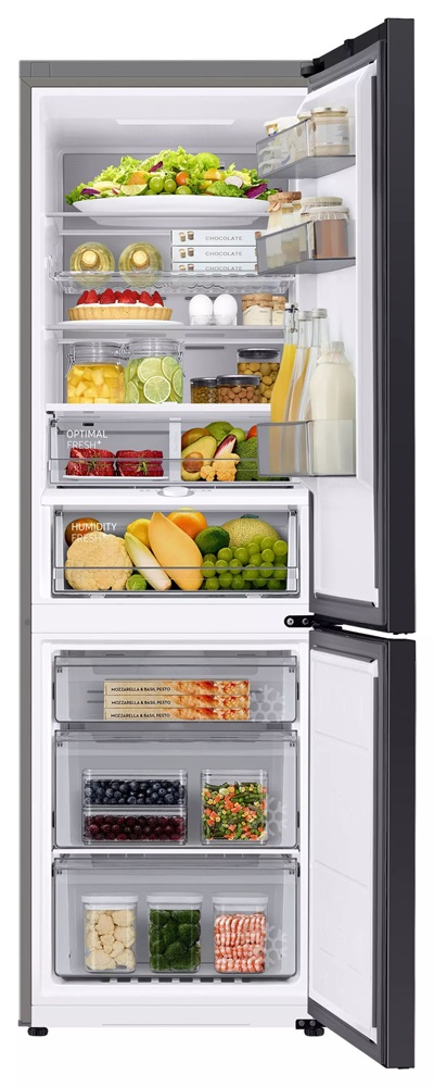 Samsung RB34C7B5DCE/EF bézs, alulfagyasztós, Hűtő:230L, Fagyasztó:114L, hűtőszekrény