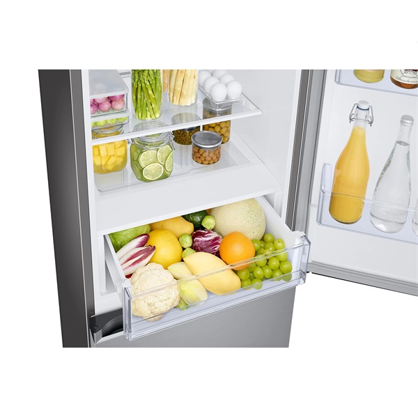 Samsung RB34T600ESA/EF fémszürke, alulfagyasztós, Hűtő:230L, Fagyasztó:114L, hűtőszekrény (Újszerű)