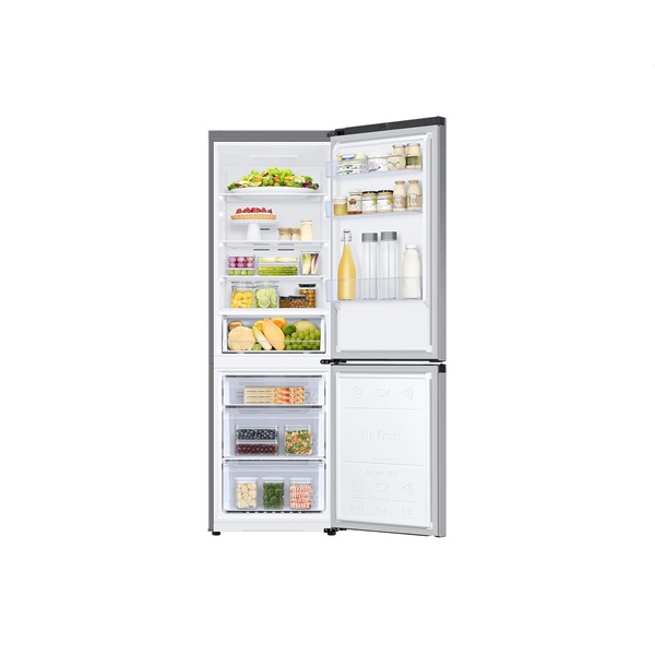 Samsung RB34T600ESA/EF fémszürke, alulfagyasztós, Hűtő:230L, Fagyasztó:114L, hűtőszekrény (Újszerű)