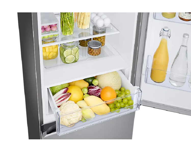Samsung RB34T600FSA/EF grafit, alulfagyasztós, Hűtő:230L, Fagyasztó:114L, No frost hűtőszekrény
