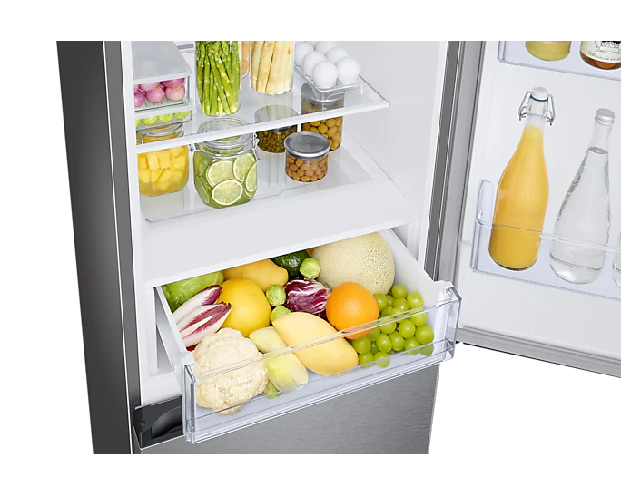 Samsung RB34T670DSA/EF titánszürke, alulfagyasztós, Hűtő:230L, Fagyasztó:114L, No frost hűtőszekrény
