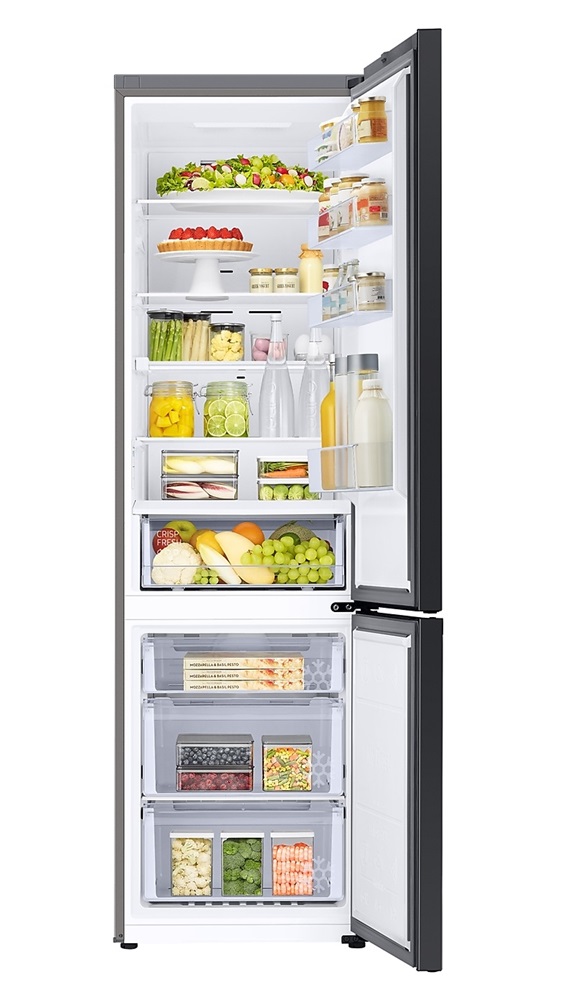 Samsung RB38A6B1DS9/EF inox, alulfagyasztós, Hűtő:276L, Fagyasztó:114L, No frost hűtőszekrény