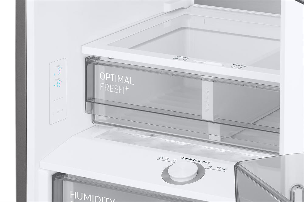 Samsung RB38A7B5DAP/EF fehér, alulfagyasztós, Hűtő:276L, Fagyasztó:114L, hűtőszekrény
