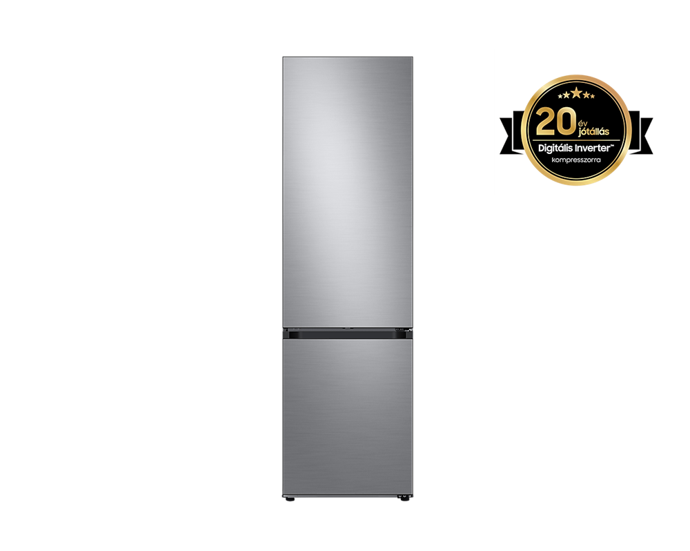 Samsung RB38A7B6AS9/EF inox, alulfagyasztós, Hűtő:273L, Fagyasztó:114L, Twin Cooling Plus hűtőszekrény