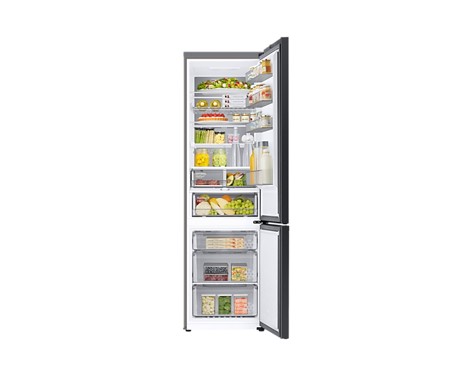 Samsung RB38A7B6AS9/EF inox, alulfagyasztós, Hűtő:273L, Fagyasztó:114L, Twin Cooling Plus hűtőszekrény