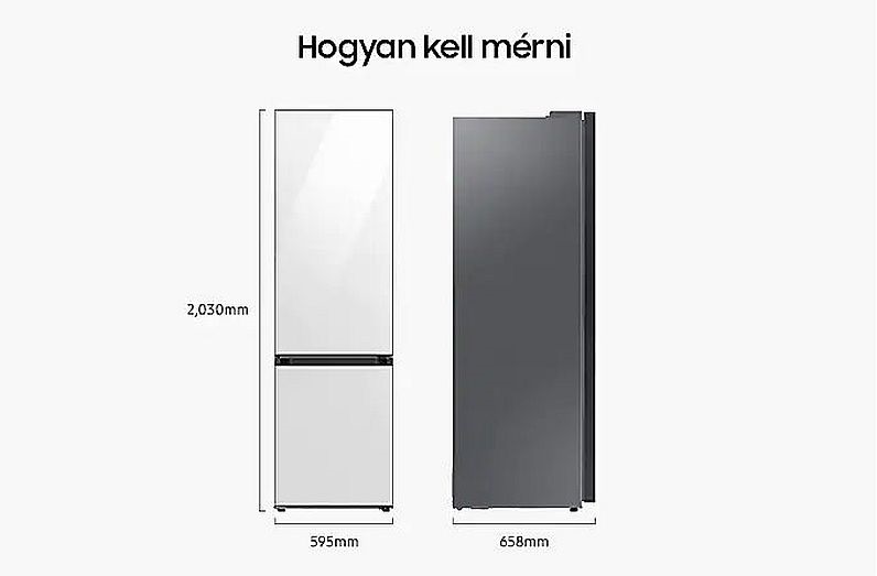 Samsung RB38A7B6D22/EF fekete, alulfagyasztós, Hűtő:276L, Fagyasztó:114L, No frost hűtőszekrény