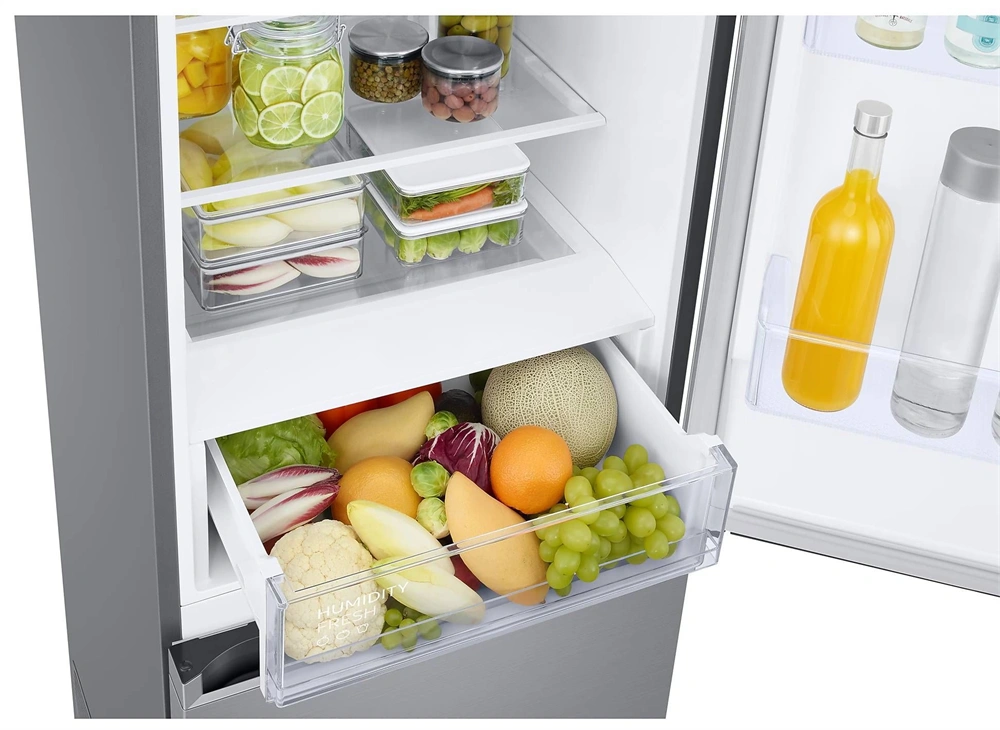 Samsung RB38C600CS9/EF inox, alulfagyasztós, Hűtő:276L, Fagyasztó:114L, hűtőszekrény (Használt - A)