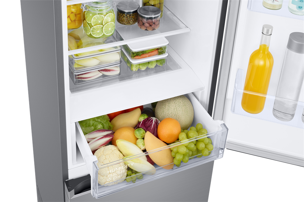 Samsung RB38C600CS9/EF inox, alulfagyasztós, Hűtő:276L, Fagyasztó:114L, hűtőszekrény