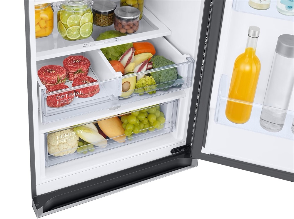 Samsung RB38C603DB1/EF antracit, alulfagyasztós, Hűtő:276L, Fagyasztó:114L, hűtőszekrény