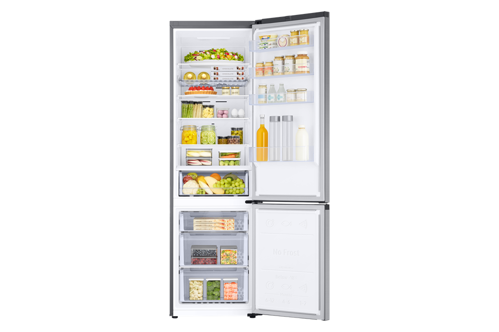 Samsung RB38C672CSA/EF grafit, alulfagyasztós, Hűtő:276L, Fagyasztó:114L, hűtőszekrény