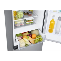 Samsung RB38C672CSA/EF grafit, alulfagyasztós, Hűtő:276L, Fagyasztó:114L, hűtőszekrény (Újszerű)