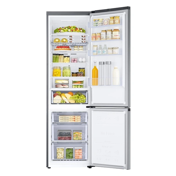 Samsung RB38C672CSA/EF grafit, alulfagyasztós, Hűtő:276L, Fagyasztó:114L, hűtőszekrény (Újszerű)