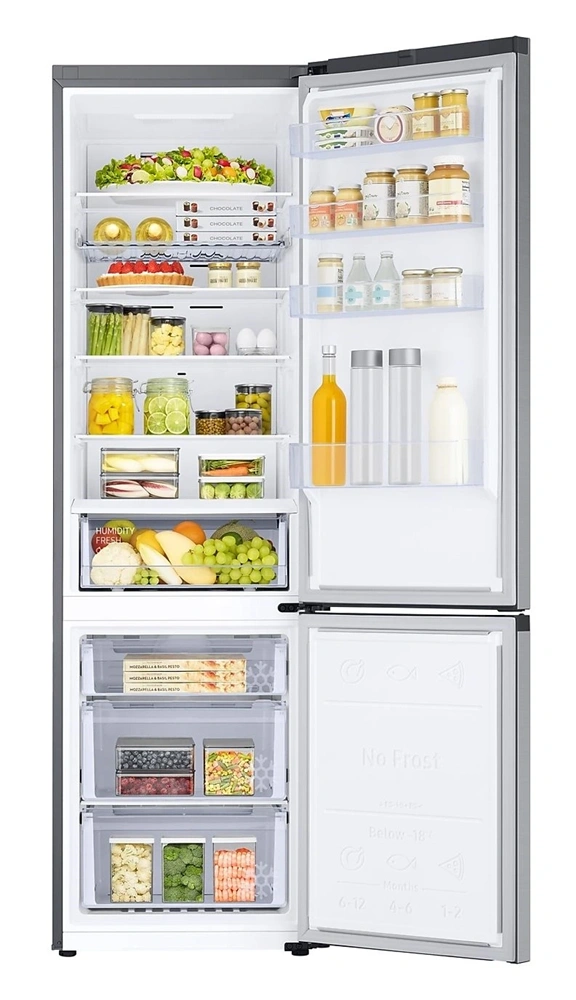 Samsung RB38C672CSA/EF grafit, alulfagyasztós, Hűtő:276L, Fagyasztó:114L, hűtőszekrény (Újszerű)