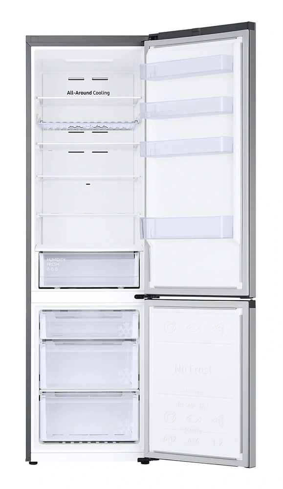 Samsung RB38C672CSA/EF grafit, alulfagyasztós, Hűtő:276L, Fagyasztó:114L, hűtőszekrény (Újszerű)