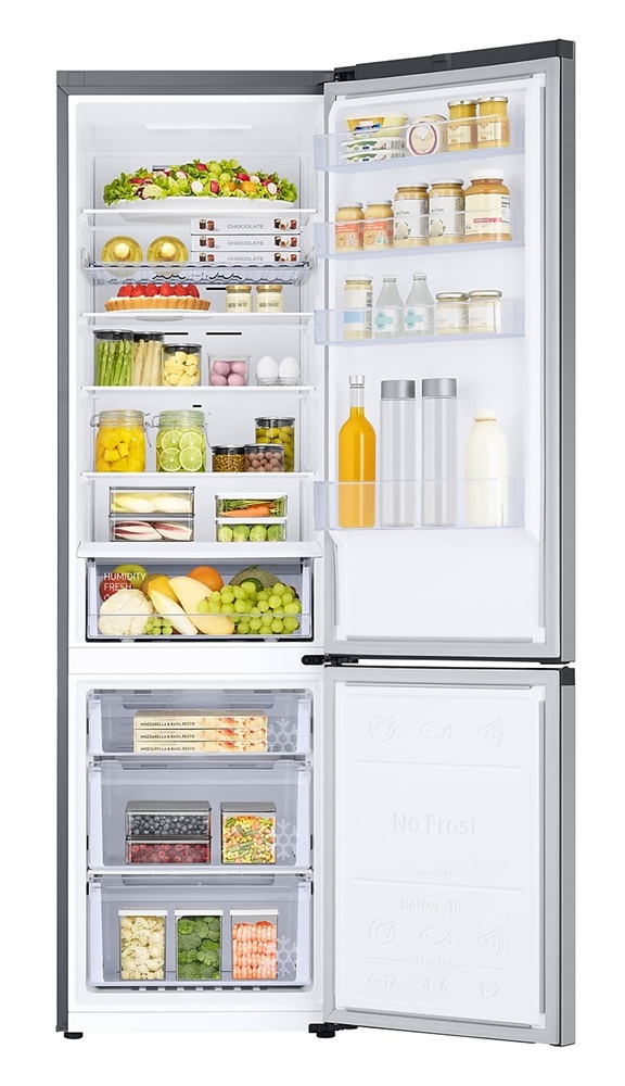 Samsung RB38C672CSA/EF grafit, alulfagyasztós, Hűtő:276L, Fagyasztó:114L, hűtőszekrény
